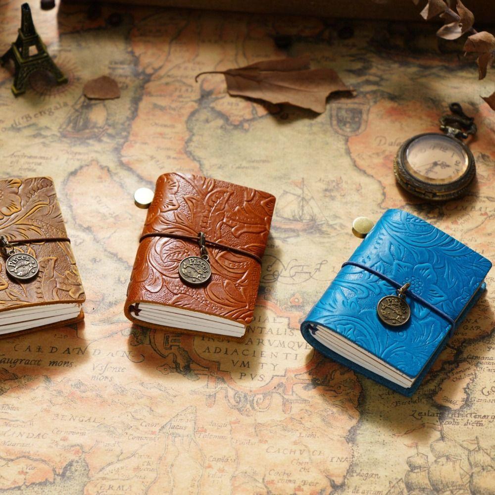 Sketching Traveler Notebook Handmade Diary Notebook Vintage Cowhide Cover Sketchbook  Journal