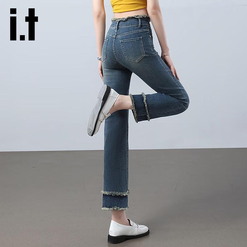 

Izzue It Women s High-Waist Frayed Hem Cropped Jeans XL