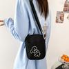 Fashionable Female Cute Crossbody Bag New Versatile Mobile Phone Canvas Bag