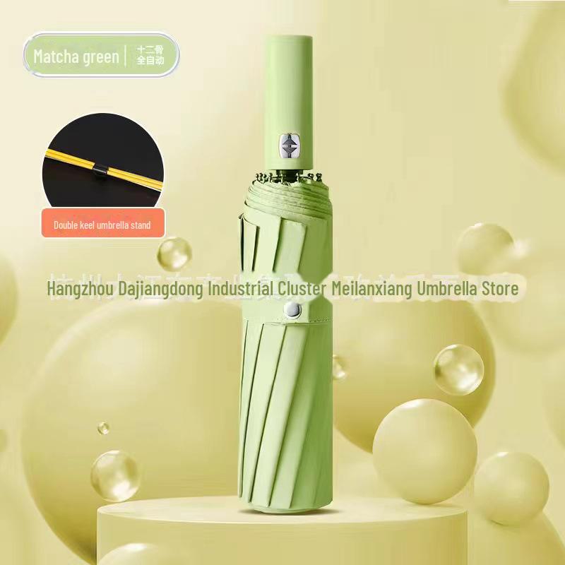 Umbrelă automată pentru femei cu 72 de oase: Rezistent la vant, protectie UV, soare si ploaie Dubla utilizare.