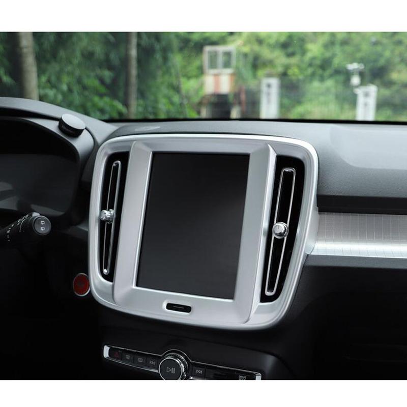 For VOLVO XC40 2018      ABS Plastic Car Navigation Frame Strip Cover Decoration Outlet Vent Accessories