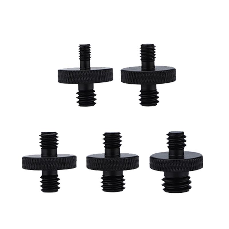 Aluminum Thread Adapter Screw Adapter Tripod Thread Adapter Mount Adapter Photography Spare Parts 1/4 Female/ 1/4 Male