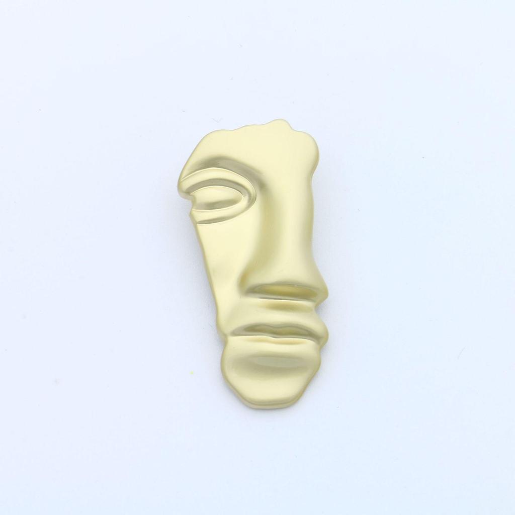 Retro Minimalist Portrait Half-Face Alloy Jewelry Headband & Shoe Buckle