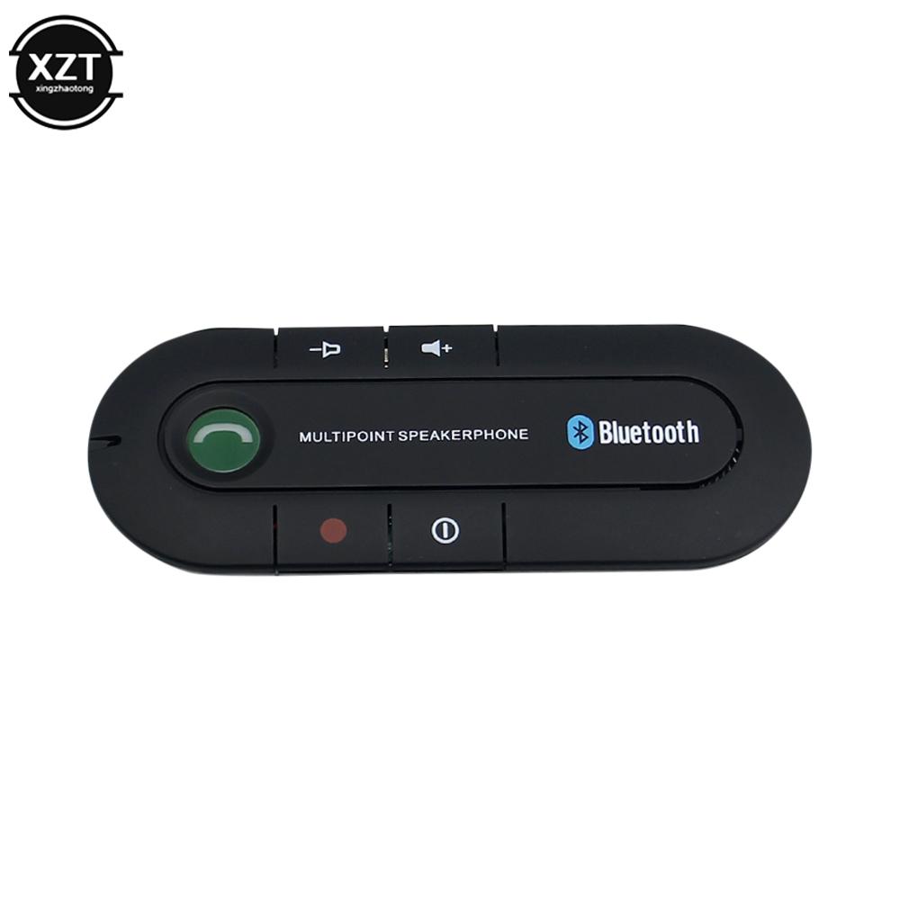 Speakerphone 4.1+EDR Wireless Bluetooth-compatible Handsfree Car Kit MP3 Music Player USB Power Audio Receiver Sun Visor Clip