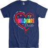 Fashion Summer For Unisex Tshirt Childcare Director Heart Design With Rainbow Text Short Sleeve Solid Color Round Neck Top Tees