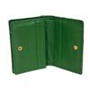 Used Double G Exotic Compact Wallet 9539 456126 7941 Petit Marmont GG Marmont Ostrich Green Unisex from Japan AUTHENTIC