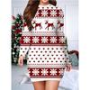 Long Sleeve Elegant Fashion Women Mini Dresses All Season 3D Printed Street Ladies Dress