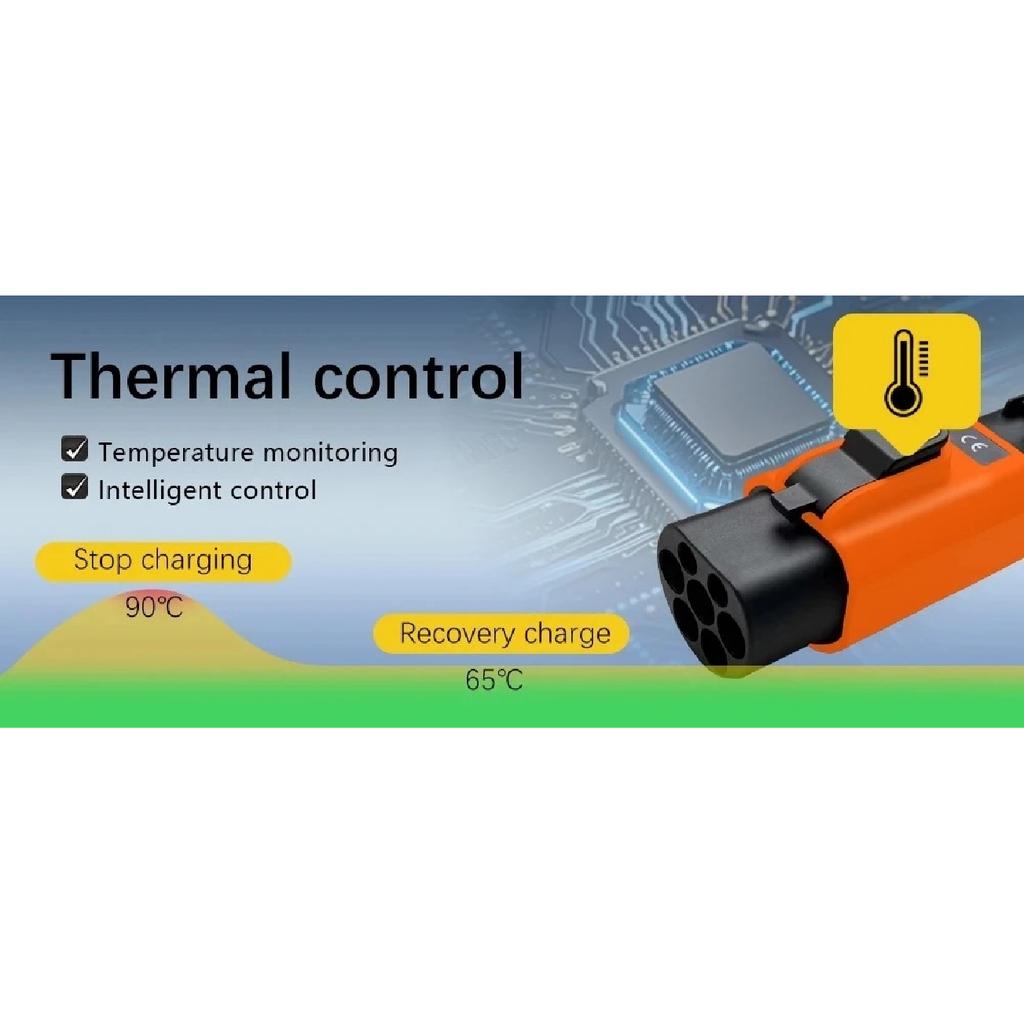 Type 1 to GBT 7.2 KW EV Charger Adaptor SAE J1772 To GB China Standard EV Charger Converter Adapter 16A 32A for EVSE Charging