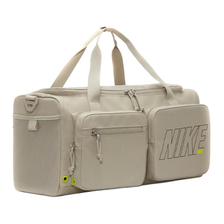 New Nike Fabric Luggage Bag Training Bag Camping Bag Handbags Gym Bags Unisex Light Beige DO6612-230