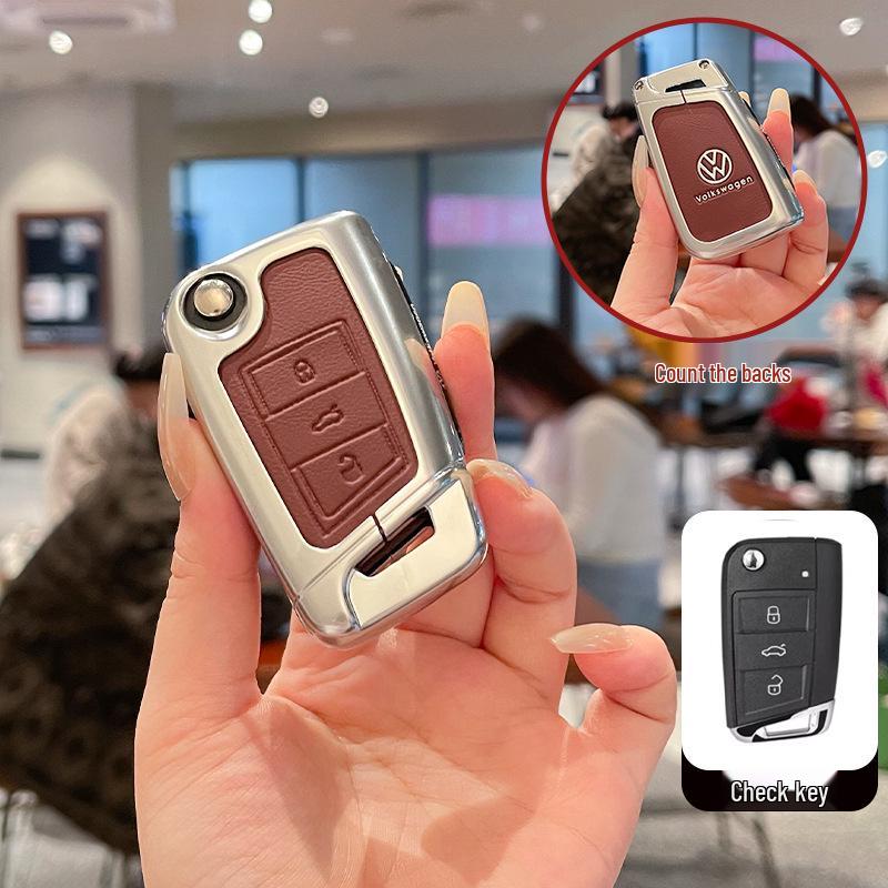 Volkswagen Key Covers for Sagitar, Bora, Tharu, Tayron, Lavida, CC, Passat, Polo, T-Roc