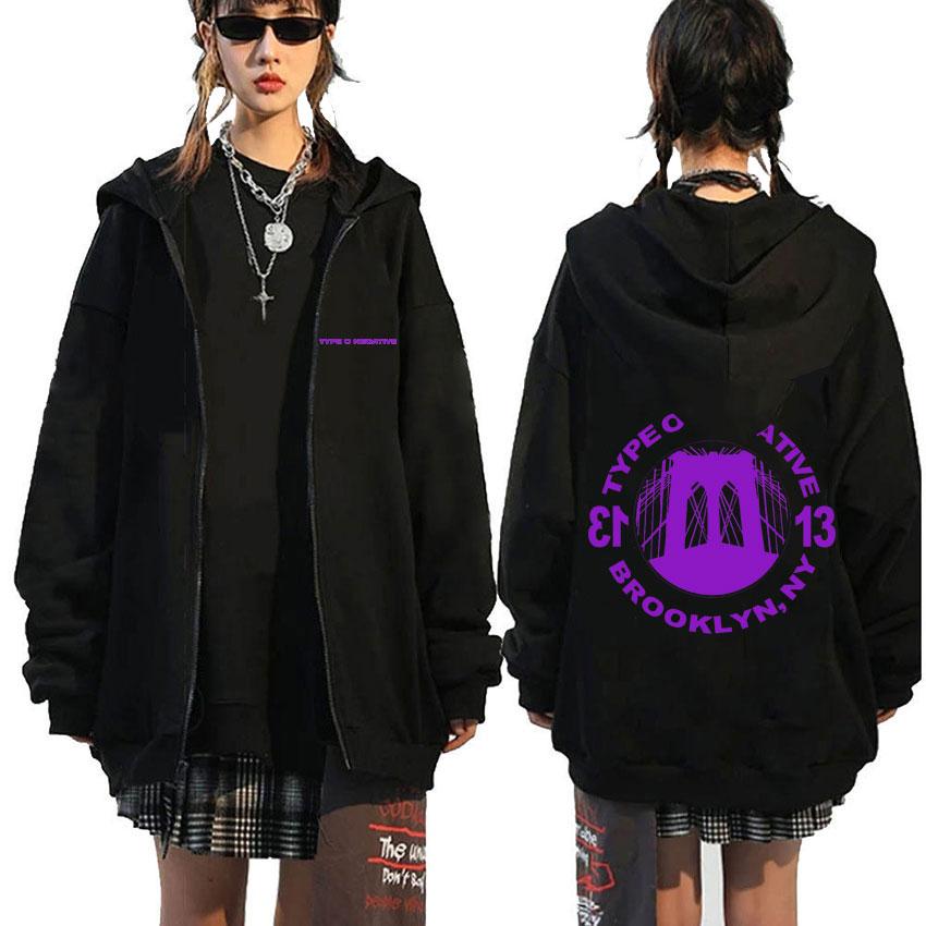 Rock Band Type O Negative Suspended in Dusk Essential Zipper Hoodie Men Women Casual Vintage Zip Up Jacket Male Oversize Hoodies