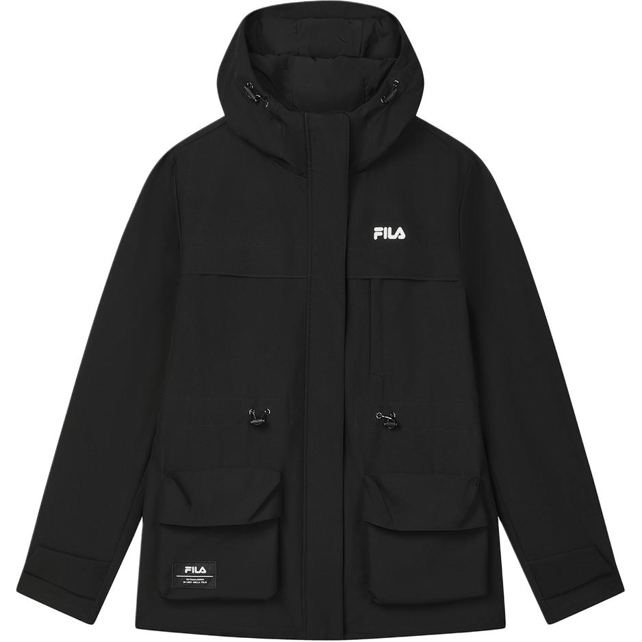 New FILA Puffer Jacket Women's Jet Black F11W518904F-BK