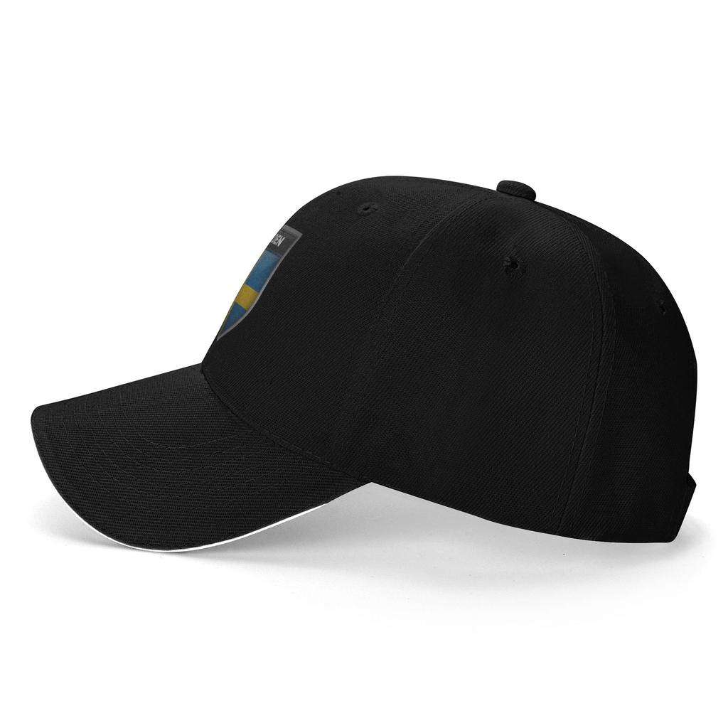 Custom Sweden Flag Baseball Cap Unisex Women Adjustable Dad Hat Outdoor Snapback Caps