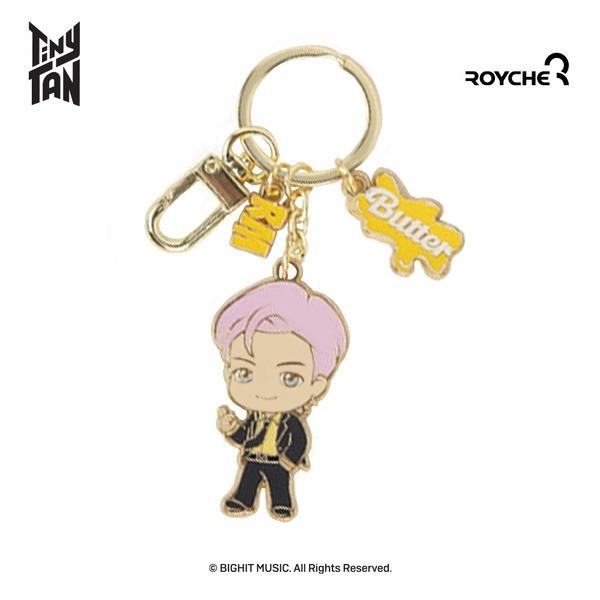 BTS (Bangtan Boys) TinyTAN Butter Swing Metall-Schlüsselanhänger, offiziell, original, authentisch, K-POP, Idol