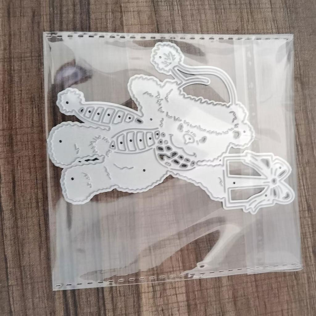 Bear Gift Box Metal Cutting Dies DIY Craft Carbon Steel Embossing Template Stencil Scrapbooking for Card Die Cuts Mold