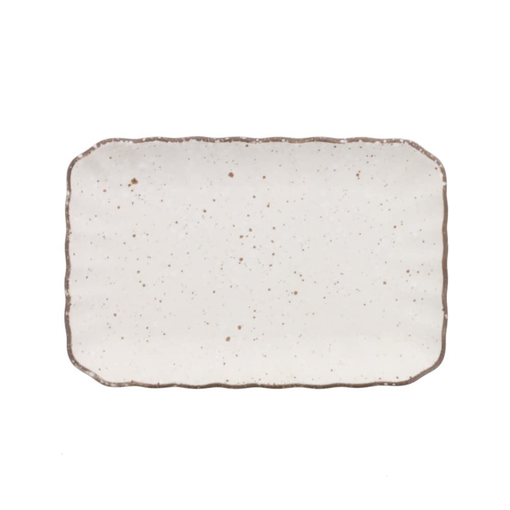 

Tableware East Yakimono Japanese White Cosmetic Plate, 19.5cm, Square, Tableware,