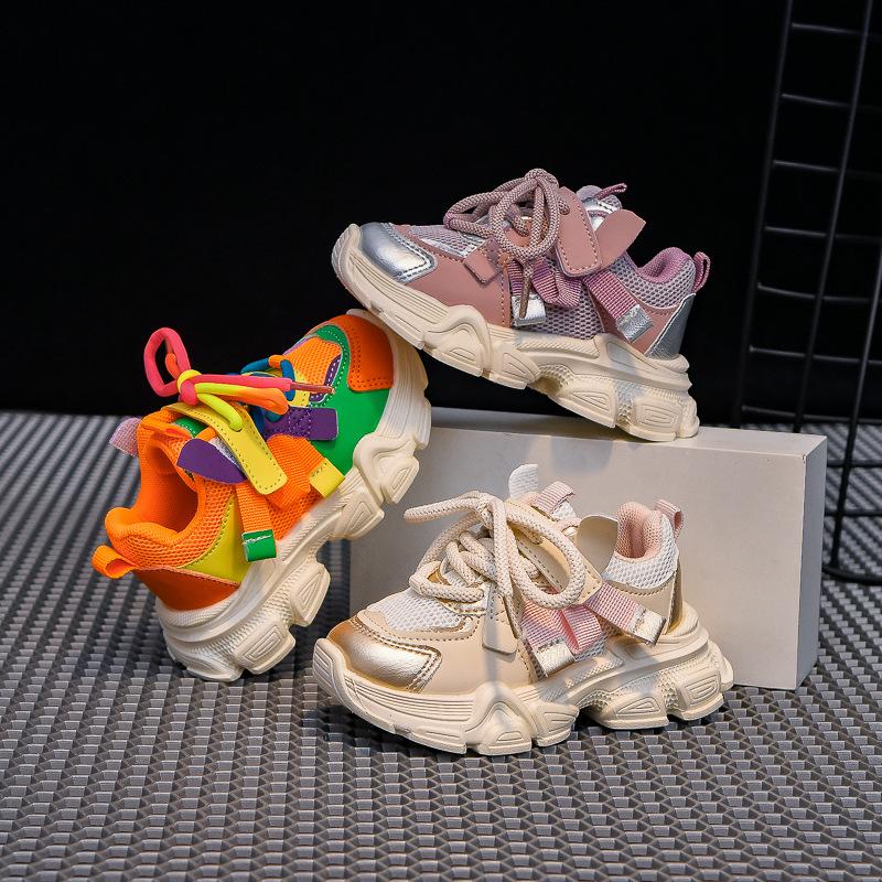 Autumn new children's sports shoes bread shoes trendy dad shoes fashion running shoes male and female students