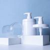 Clear Pump Bottle Dispenser Wide Mouth Shower Bottles  for Shampoo Conditioner Lotion