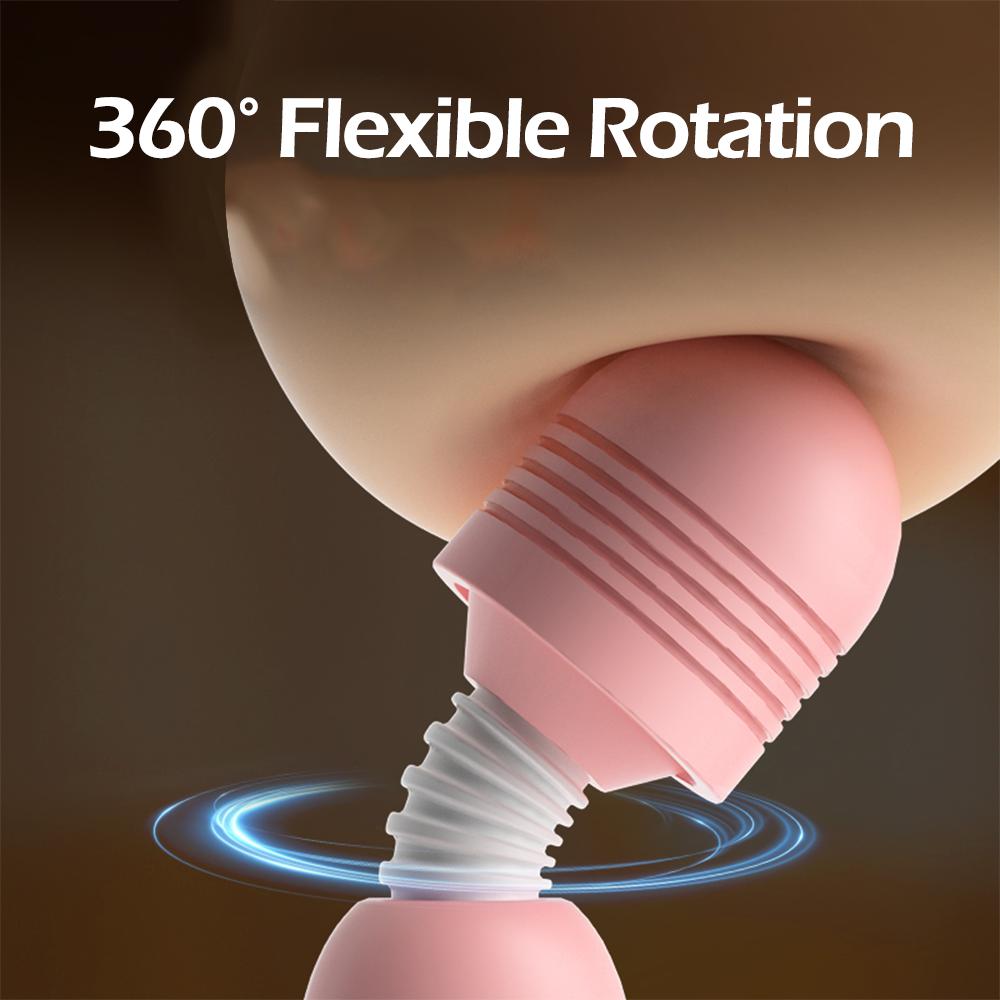 Adult Toy for Women AV Massage Stick 360 Rotation Vibrator G Spot Clitoris Double Stimulation Vagina Massager Female Adult Goods