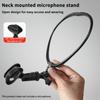 Neck-mounted Microphone Bracket Holder HandFree Neck Microphone Stand Adjustable Hands Free Brace Mic Holder
