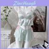 Womens Summer Sleepwear Set With Butterfly Bow Short Skirt For Home And Lounge Use