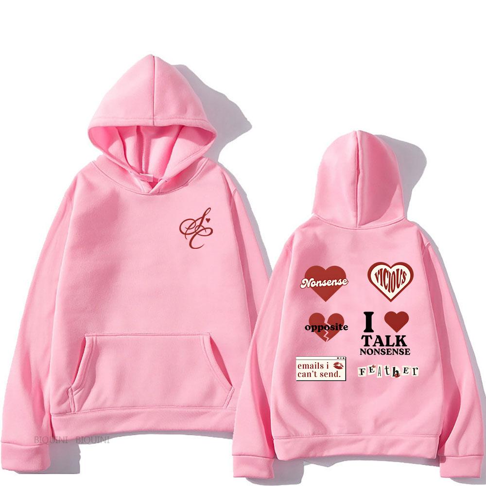 SabrinaCarpenter Emails I Can't Send Hoodies Long Sleeve Casual Men/Women Sweatshirts with Pocket Graphic Print Clothing
