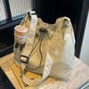 Nylon cloth bag, women's tote bag, large capacity, summer can be messenger, new versatile shoulder class commuter bag