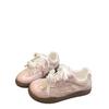 Women's summer ballet shoes lace breathable white shoes versatile casual board shoes