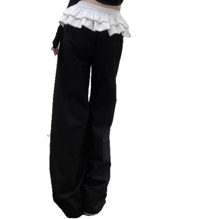 Women's Ultra-Short Sexy Pleated Patchwork Skirt - Solid Color, Medium Stretch, Layered Design, New Summer Arrival