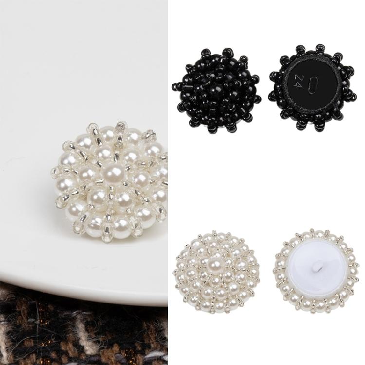 All Matching Pearls Buttons Resin Closure Buckles For Enhancing Clothing Handmade Craft Project Accessory Garment Buttons