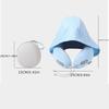 Ice Silk Hooded Neck Pillow Soft U-Shaped Pillow 360° Full Support Travel  Pillow  Airplane