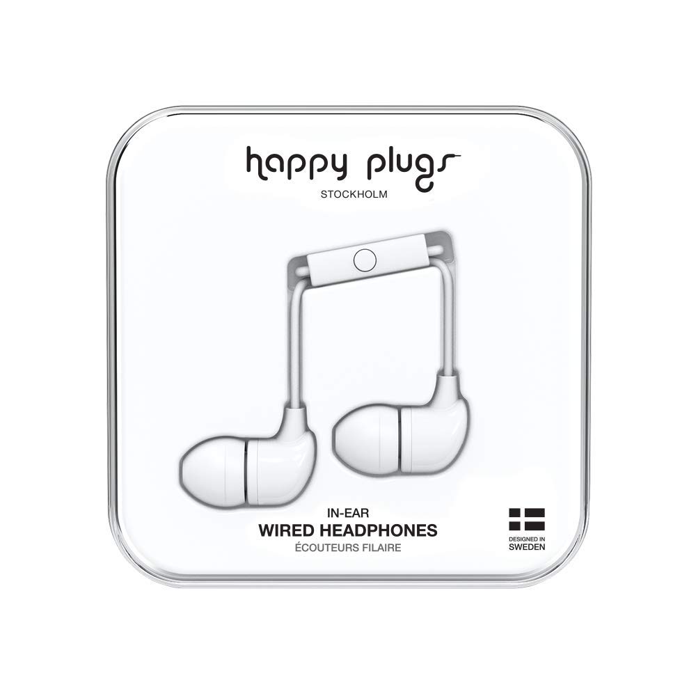 

Happy Plugs Earphones with Remote and Compatible with iOS and 7726 WHITE 7726 In-Ear Mic, Android, White, IN-EAR белый