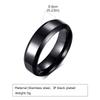 6mm 8mm Stainless Steel Rings Gold Color Brushed Surface Wedding Ring for Men Women Couple Engagement Finger Jewelry Gifts