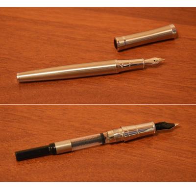 Easy Handle Fountain Ink Pen Classical Steel Metal Pens for Writing Office School Supplies A6310