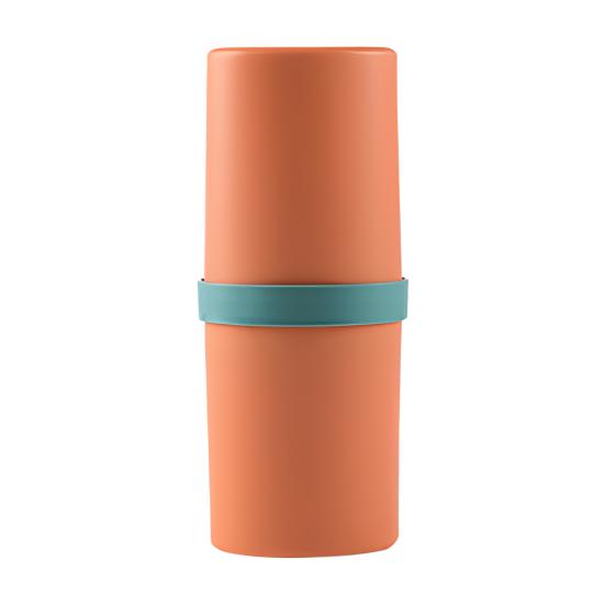 Travel Toothbrush Cup Storage Holder with 3 Slots Dustproof Compact Portable Bathroom Toothbrush Toothpaste Storage Rack