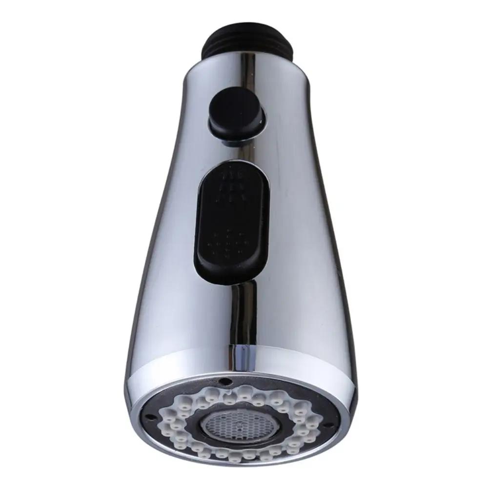Universal G1/2 Pull-out Type Faucet Nozzle Kitchen Sink Shower Nozzle Sprayer Silver Black Water Saving Aerator Replacement Tap