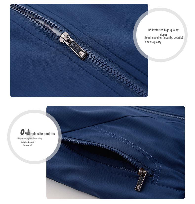 Men's Slim Fit Korean Style Autumn Jacket - Solid Color, Handsome Casual Wear