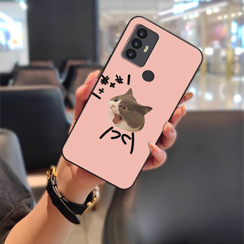 Silicone Anti-dust Phone Case For TCL 30SE/30E/306/305/Sharp Aquos V6/V6 Plus Soft case Waterproof Back Cover Cute TPU