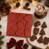 Silicone Christmas Mold for Cake Cookies Pudding Chocolate Baking Mold Flexible Non-Stick Holiday Themed Silicone Baking Tray