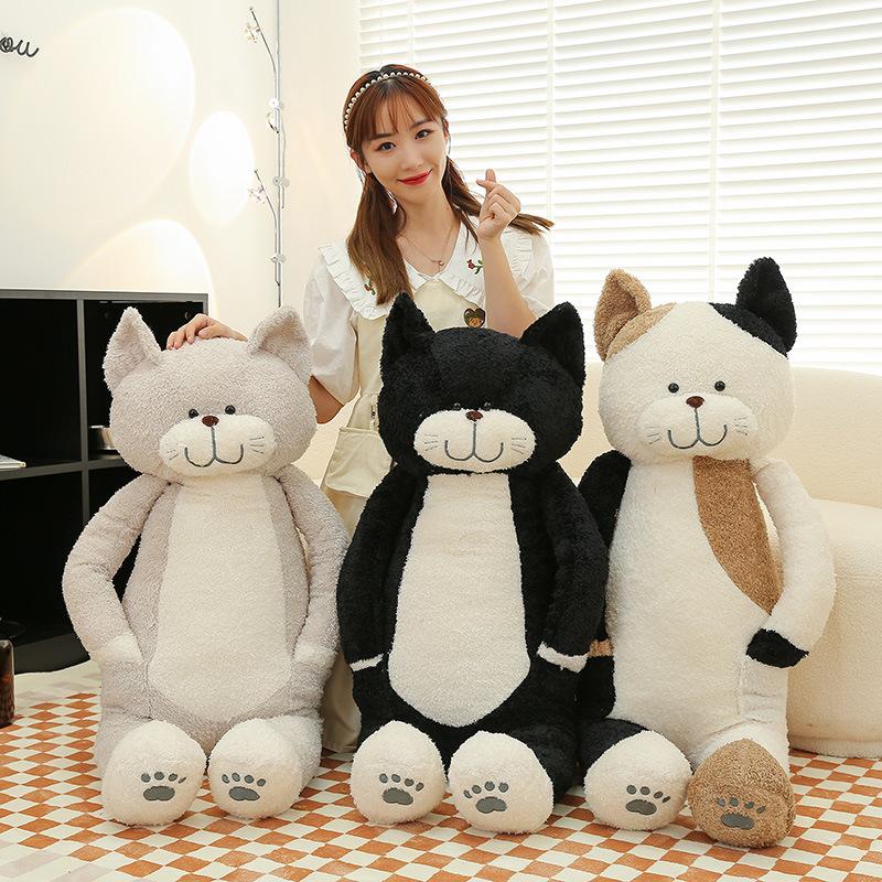 

Tea cat doll plush toy cat doll Girl doll Throw pillow cartoon sleeping cat gift Christmas gift Holiday congratulations