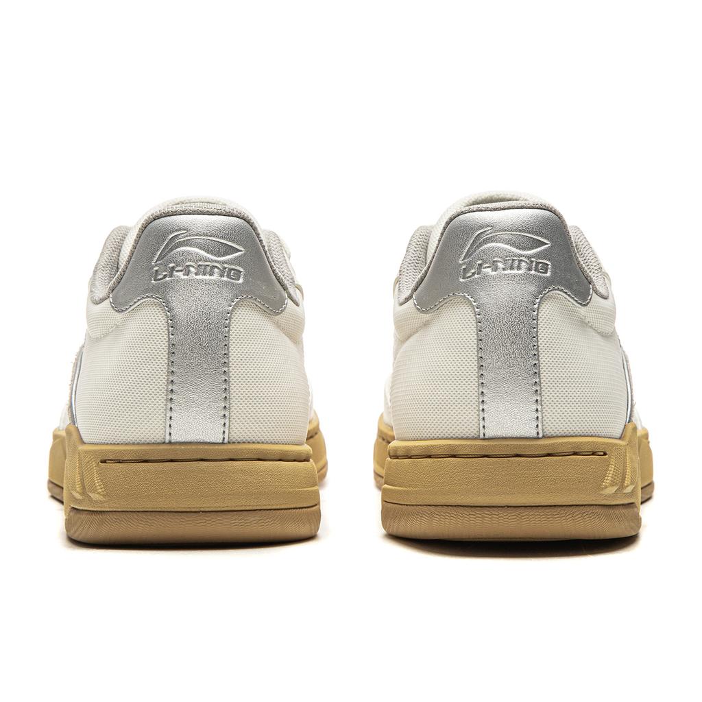 Li Ning Classic Versatile Fashion Thick-Soled Sneakers Unisex Sneakers Champagne-White AGCW041-2