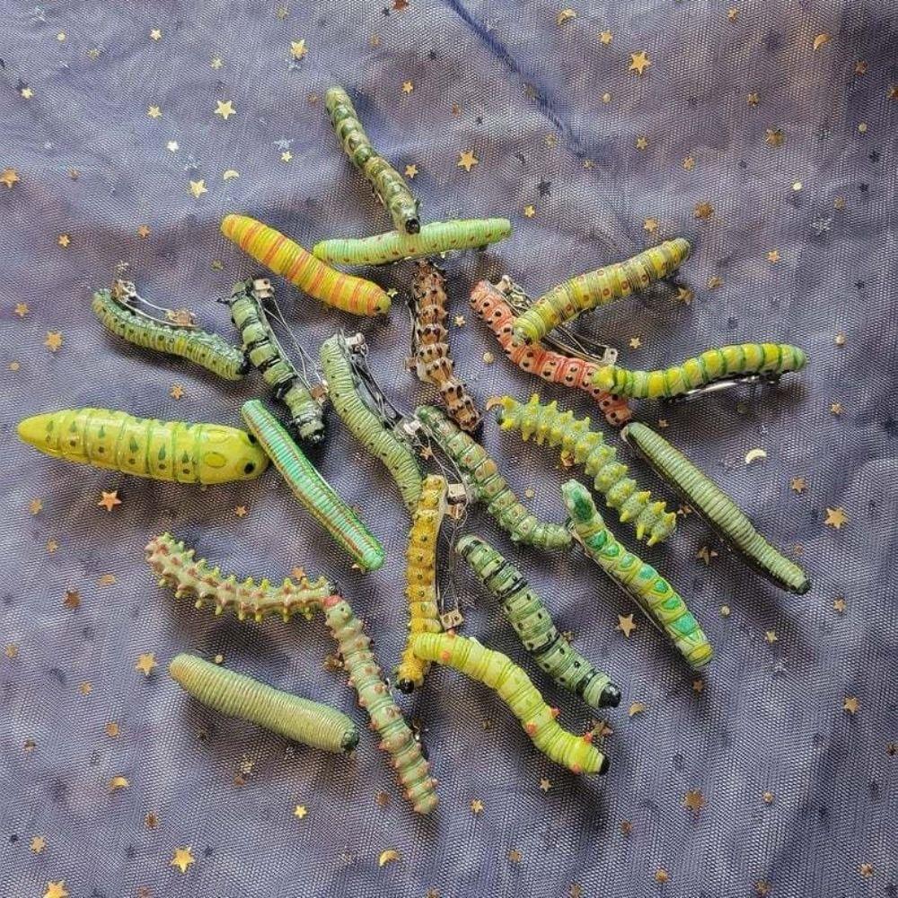 Multicolor Insect Hair Clip Hair Accessories Hairpins Caterpillars Hair Barrette  Teenage Girls