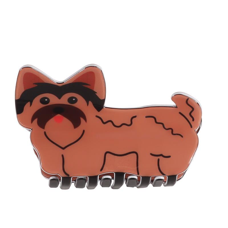 1pc New cute animal series acrylic cat cartoon hair clip, back of the head hair clip, hair accessories, and dished hair