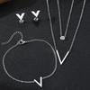 Luxurious Exquisite Diamond-set Decorative Stainless Steel Zircon Set Suitable For Women To Wear And Match For Summer Travel