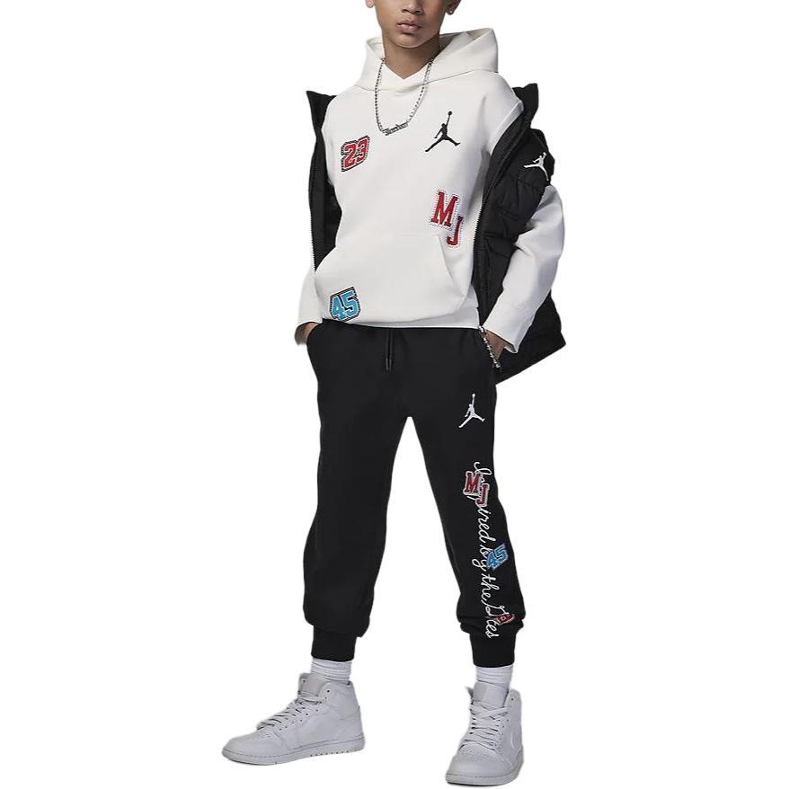 Jordan Sweatshirt Sneaker School Patch Sail White Kids' HF2163-133