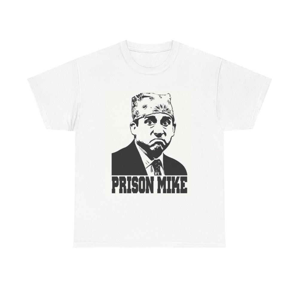 Prison Mike The Office Graphic T Shirt Funny Retro Apparel Unisex Cotton Tee Unisex T-Shirt S