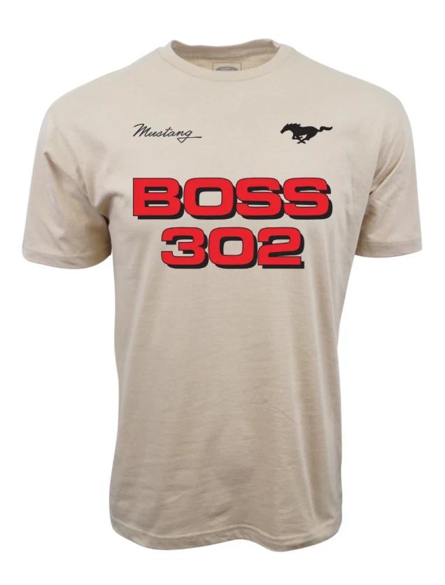 1969 Mustang Boss 302 graphic t shirt, muscle car tee, classic auto apparel