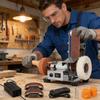 3-in-1 Mini-Bandschleifer mit 7 Geschwindigkeiten, anpassbarer Polierer und Puffer für Metall, Holz, Schmuck, DIY-Projekte, platzsparendes und praktisches Design