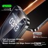 Tempered Glass Screen Protector for IPhone 16 Plus/15 Plus, Full Coverage HD Anti-Shatter Anti-Drop Anti-Fingerprint Earpiece Dust-Proof 2-Pack
