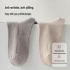 MIIOW Men's 10A Antibacterial Mid-Calf Business & Casual Cotton Socks (4 Pairs)